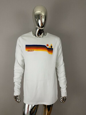 Men's Grizzly Griptape White Graphic T Shirt Size 3XL