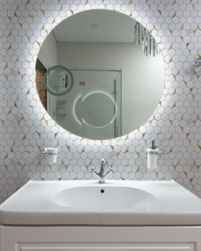 Art3d 10-Sheet Peel and Stick Backsplash, Self-Adhesive Tile Hexagon Mosaic Tile - Picture 2 of 8