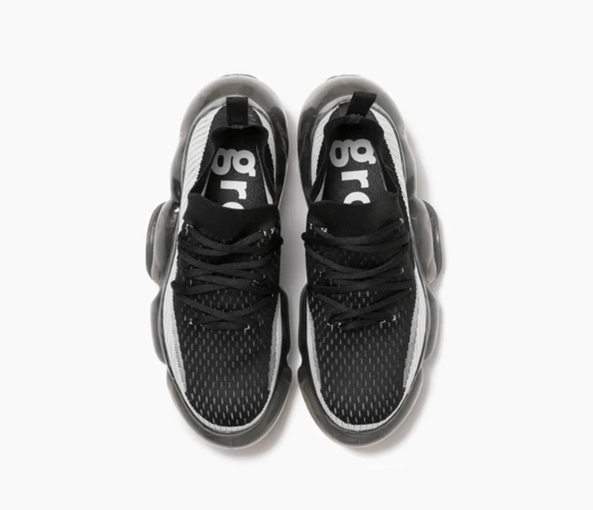 grounds MOOPIE T2 BLACK/BLACK 7cm Heel Unisex Sneaker Shoes Fast