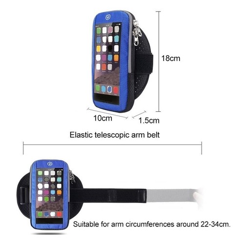 for ZTE nubia Z50 (2022) Waterproof Reflective Armband Case with Touchscreen ... - Picture 5 of 6