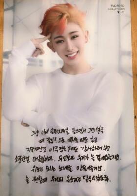 MONSTA X SHOOT OUT Wonho Broadcast Offizielle Postkarte Monbebe Fotokarte Foto
