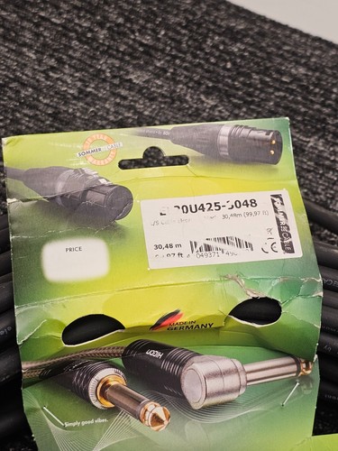 SOMMER CABLE EL20U425-3048 99.97FT L/S Cable Elephant Black Speaker Audio - Picture 6 of 8