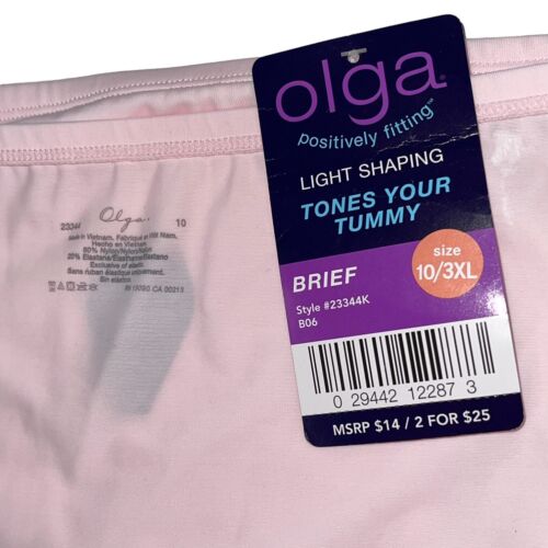 Olga Tummy Toner Light Shaping Panty Shapewear Briefs 23344 Smoothing 2 Panties - Picture 85 of 292