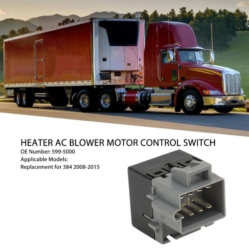 Replacement Accessory Blower Motor Control Switch for Peterbilt 384 08-15 - Picture 4 of 8