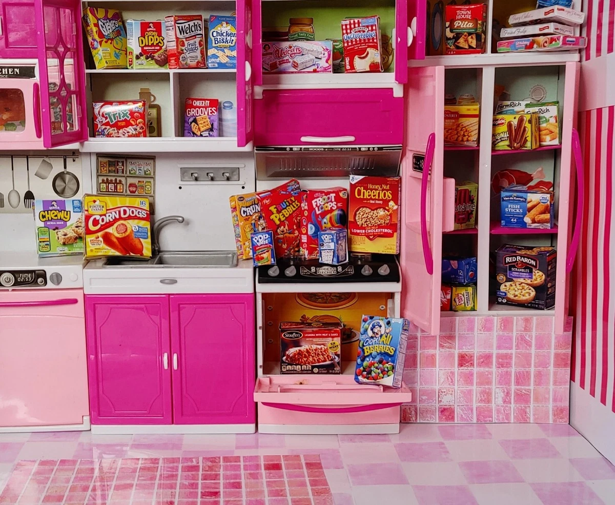 barbie accessories lot /15 random food /KITCHEN NOT INCLUDED / DOLL NOT  INCLUDED