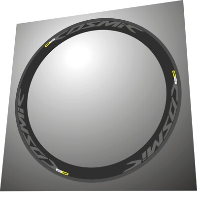 MAVIC COSMIC PRO CARBONE EXALITH 2016 DARK REPLACEMENT DECAL SET FOR 2 RIMS