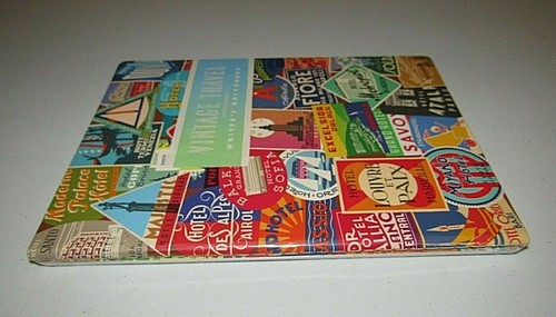 TROY LITTEN VINTAGE TRAVEL LUGGAGE LABEL THEME WRITER'S NOTEBOOK 2 PIECE SET - Picture 4 of 5
