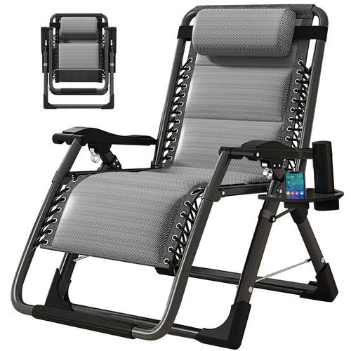 NAIZEA Outdoor Padded Lawn Recliner Zero Gravity Chair Folding Chaise Chairs&Mat - Picture 70 of 91