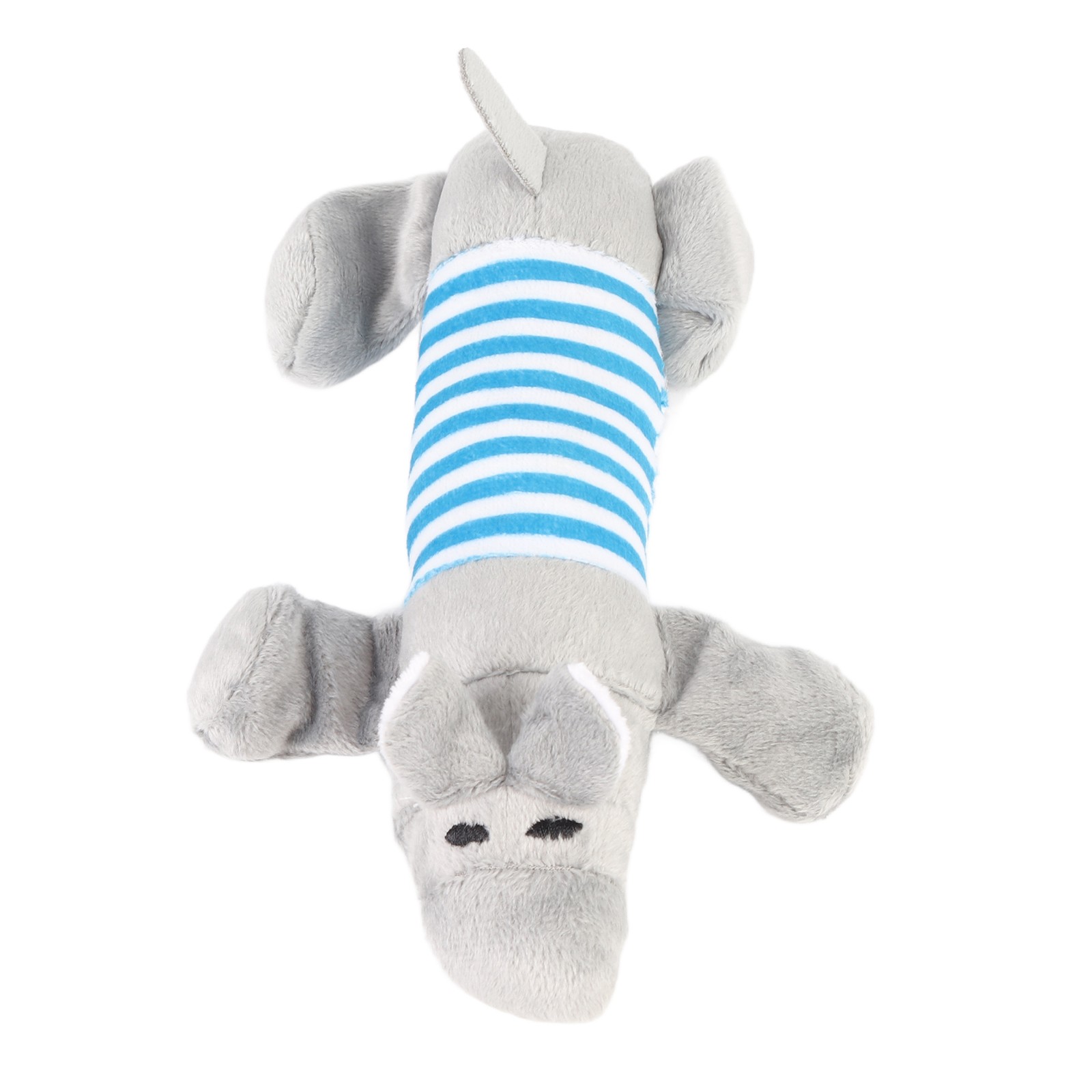 Dog Plush Toy Soft Funny Interactive Boredom Relief Hippo Shape Stuffed Dog