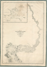 1841/1858 Extremely Rare Wilkes Map - Sacramento River & San Francisco Harbor
