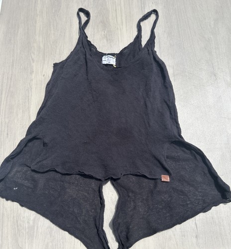 One X One Teaspoon Size Small Black Womens Sheer Tank Top - Picture 2 of 4
