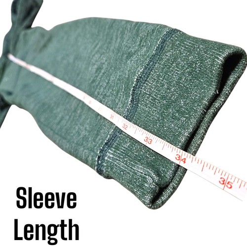 Hollister Men's Full Zip Hoodie Size Large Green Heather Drawstring Sweatshirt - Afbeelding 6 van 8