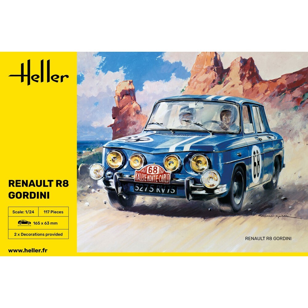 Maquette Renault R8 Gordini 1:24 Heller 80700 activite de modelisme pour le weekend