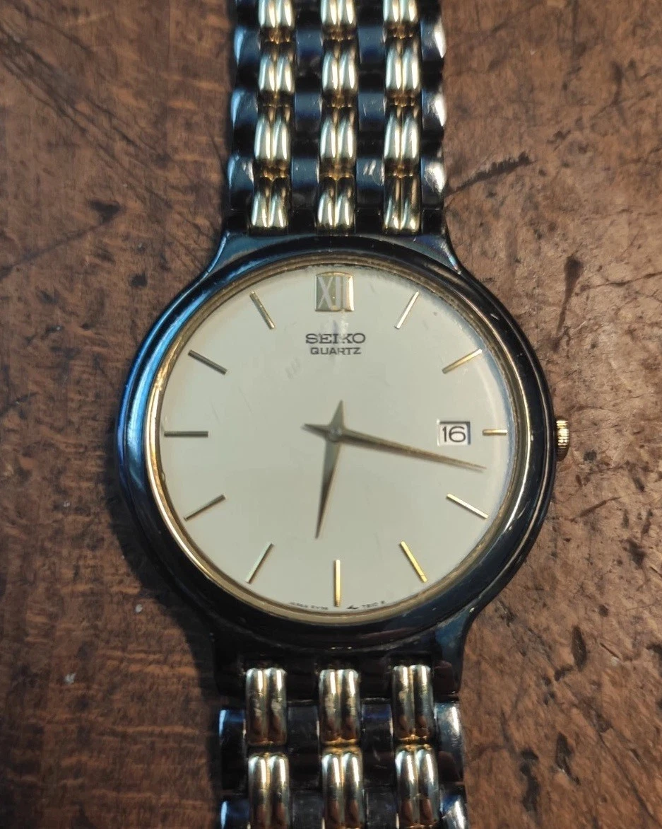 SEIKO Dresswatch, Vintage 80er/90er Jahre, Datumsanzeige