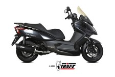 Scarico KYMCO DOWNTOWN 300 Mivv Mover Inox Verniciato Nero MV.KY.0003.LV
