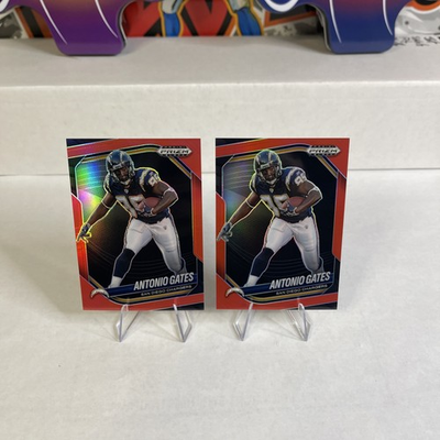 #ad 2025 Panini Prizm Black Antonio Gates Red 299. 2 Card Lot 071 299 114 299 $17.99