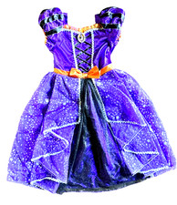 Disney Parks Minnie Mouse Purple Witch Costume Dress Girls 9-10 Halloween
