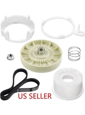 W10721967 Washer Pulley Clutch Kit & W10006384 Washing Drive Belt for Whirlpool