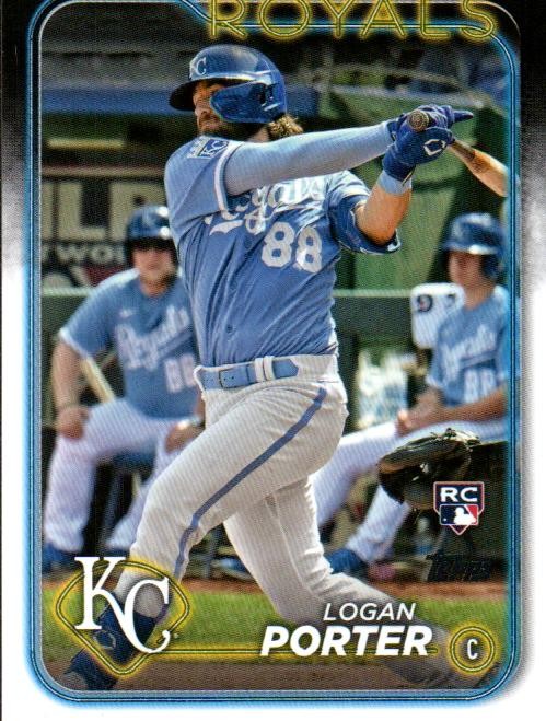 2024 Topps #666 Logan Porter Gold #/2024