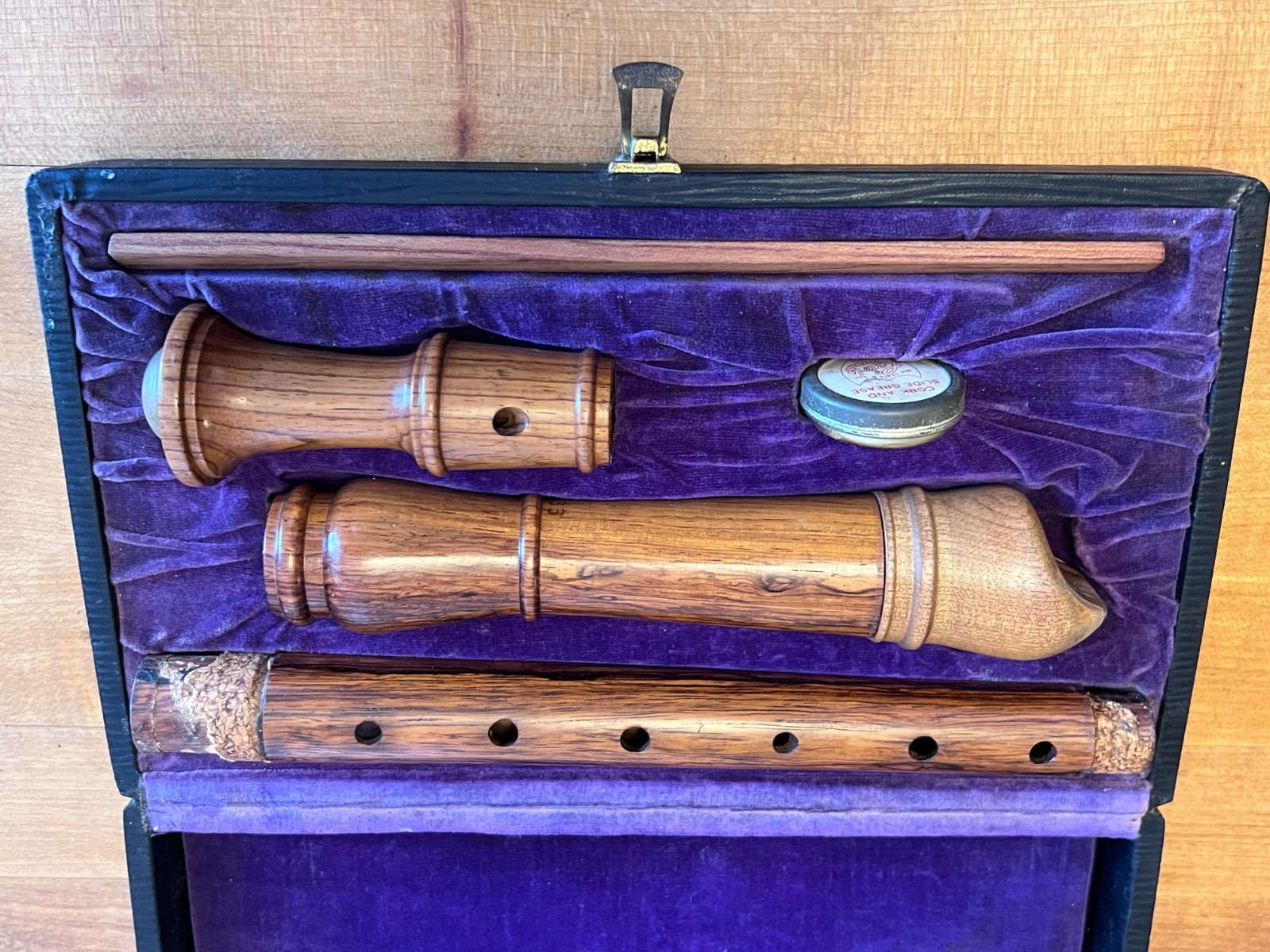 Dushkin Recorder -Vintage Wooden Recorder Instrument made in USA