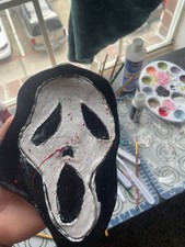 Handmade Scream Ghost Face Hand Painted Full ...