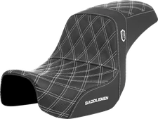 Saddlemen SDC Pro Series White Lattice Gelcore Seat fits 2006-2017 Harley Dyna