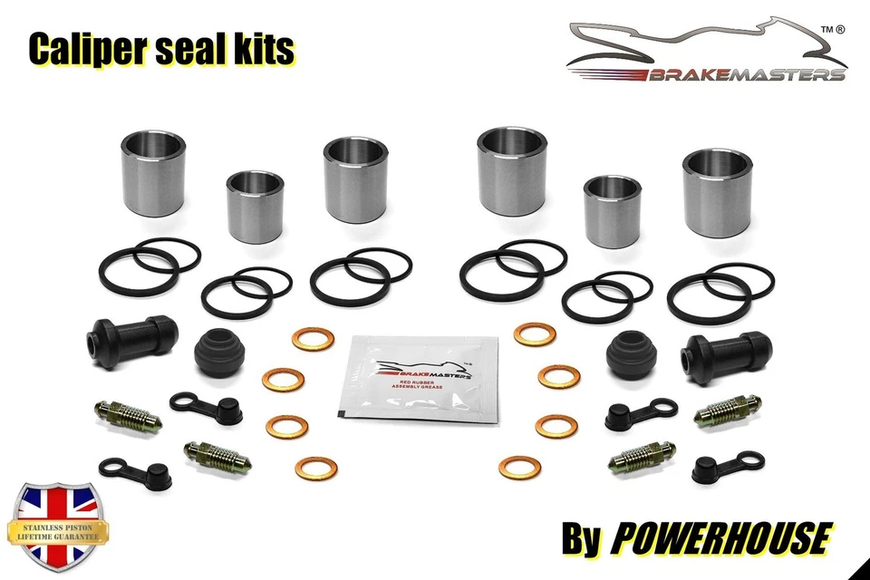 Honda VTX1800 S 2 2002 front brake caliper piston seal replacement parts Foto 2 de 4