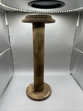 Vintage Large 13" Wooden Industrial Textile Bobbin Spool Sewing Crochet Notion