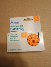 Home By Rite Aid 24 Pack Size 13 Hearing Aid Batteries....8