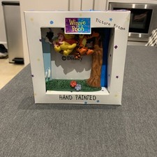 Disney Hand Painted Picture Frame Winnie The Pooh boxed brand new