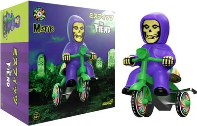 Misfits - Super7 - Misfits - Super Cycles - Fiend (Viola con Triciclo Verde) [Nuovo a