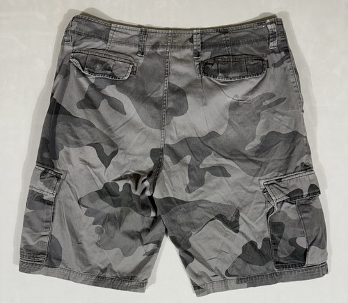 GAP Cargo Shorts Herren 38 Grau Camouflage Grau Camo Relaxed - Bild 4 von 9