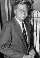 Senator John F Kennedy after he voted in Massachusetts on Nov 8 1960 Old Photo