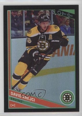 2013-14 O-Pee-Chee Black Rainbow Foil 11/100 David Krejci #341 5c9
