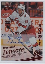 2025-26 Fleer Ultra Rookies Red Rainbow Foil 7/10 Domenick Fensore #197 Auto 0he