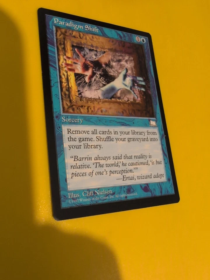Paradigm Shift. Sorcery Old Vintage. Weatherlight Magic the Gathering Card. - Image 4 of 4