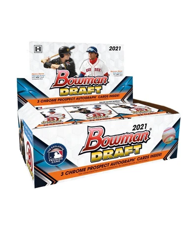 2021 Bowman Draft Hobby Jumbo box Factory Sealed 3 Prospect Autos, Marcelo Mayer