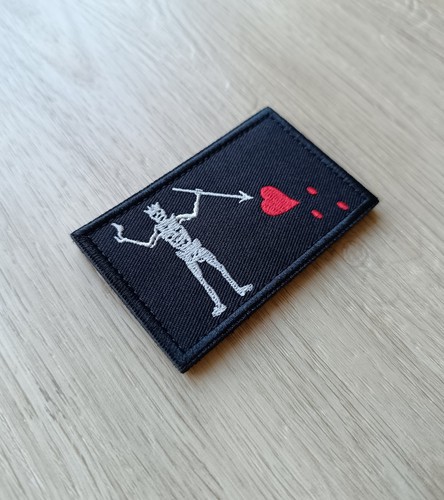 Forward Pirat schwarz Patch 5x8cm Klett Flausch Aufnäher - Bild 1 von 2