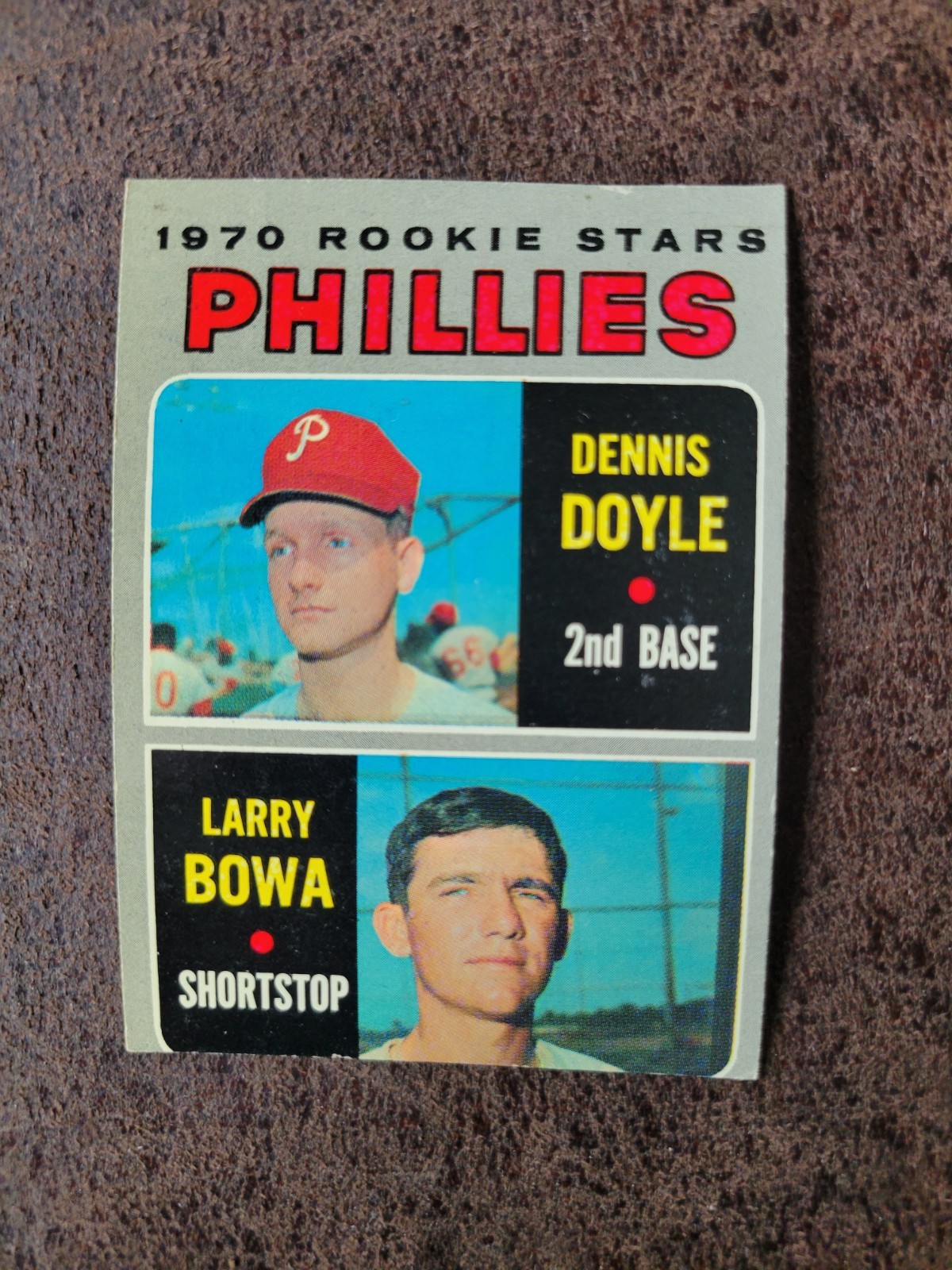 1970 TOPPS Baseball ROOKIE Larry Bowa, Doyle #539 - Philadelphia Phillies #2