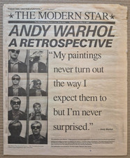 Andy Warhol: A Retrospective, The Morning Star, 8pg.MOMA newspaper, 1989 + bonus