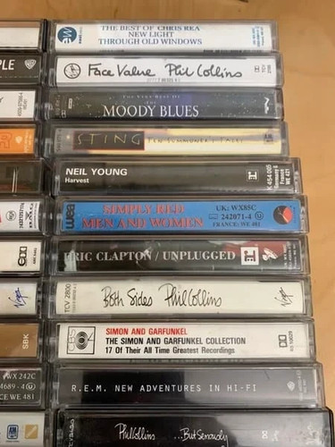 Collection of 22 Music Cassette Tapes REM Lennox Sting Collins Clapton Young - Picture 2 of 5
