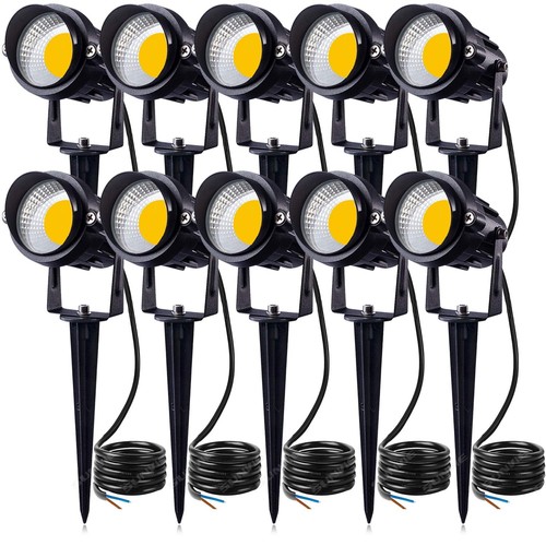 12W LED Landscape Lights Low Voltage Garden Pathway Lights Super Warm White 1...