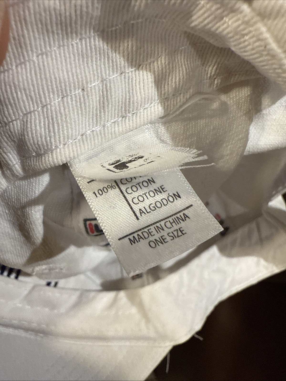 FILA white Adjustable Baseball Cap Embroidery - image 5