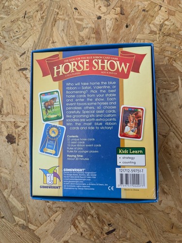 Gamewright Games Horse Show Ride for The Blue Ribbon Card Game - Picture 2 of 3