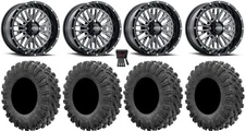 ITP Momentum 15" Wheels Milled 30" MotoRavage Tires Polaris Sportsman / RZR /