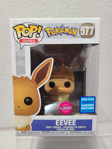 Funko Pop! Pokémon Eevee (Flocked) WonderCon (Exclusive)#577(protector)