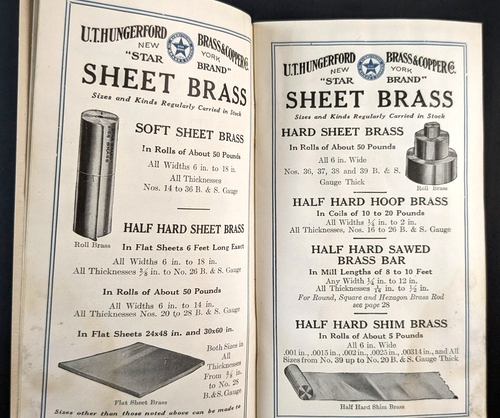 U T Hungerford Brass & Copper Co Letterhead And Star Brand Catalog Booklet 1922 - Picture 9 of 15