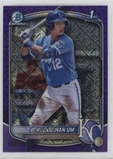 2025 Bowman Chrome Prospects Mega Box Purple Mojo Refractor Hyungchan Um 3hd