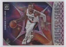 2019-20 Panini Donruss Optic Fantasy Stars Pink Prizm 2/25 Damian Lillard #9 g1z