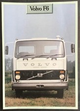 VOLVO F6 TRUCK Commercial Vehicles Sales Brochure Apr 1981 #RSP 66227/1